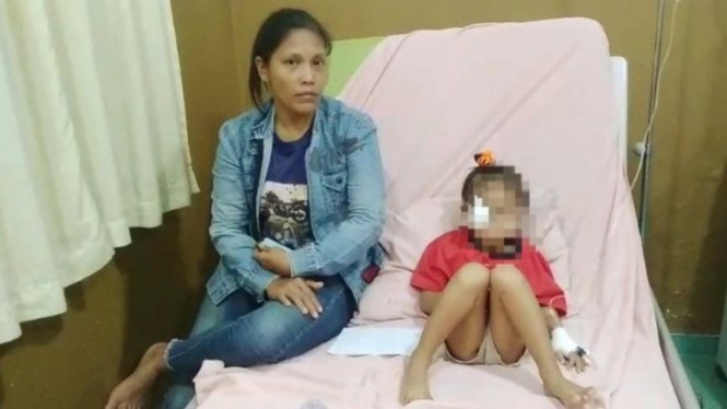 Balikan AA saat menjalani perawatan di RSUD Dr Pirngadi Medan.
