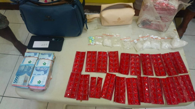 Polda Sumut amankan barang bukti narkoba.