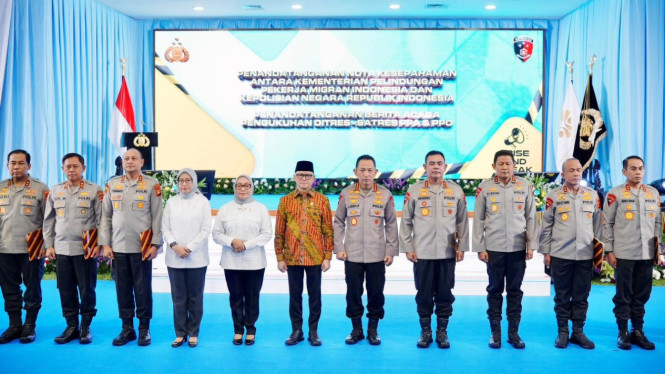 Kapolri RI, Jenderal Listyo Sigit Prabowo melaunching Ditres PPA-PPO di 11 Polda.