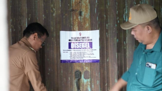 Pemkab Deli Serdang melakukan 17 lapak jualan di Pasar Delimas.