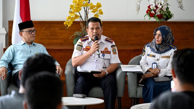 Pemprov Sumut gelar konferensi pers.