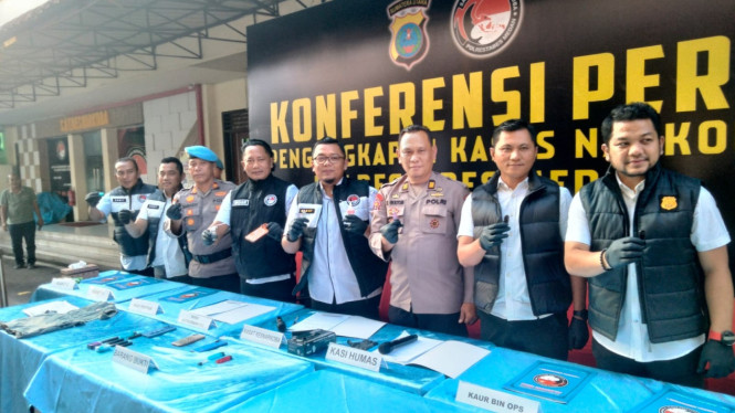 Polrestabes Medan paparkan kasus narkoba melibatkan Selebgram sekaligus DJ asal Mesan, TM alias K.