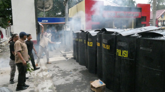 Polda Sumut Gelar Simulasi Sispam Mako.