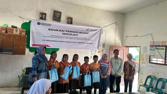 Pertamina Sumbagut Komitmen Wujudkan Sekolah Hijau.