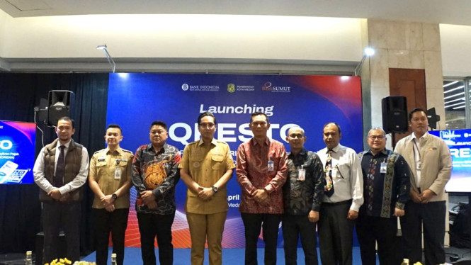 Peluncuran QRESTO hasil kolaborasi Pemko Medan dengan Bank Sumut.