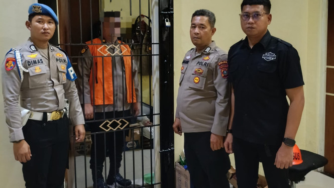 Bidang Propam Polda Sumut saat melakukan Patsus terhadap Kompol DK.