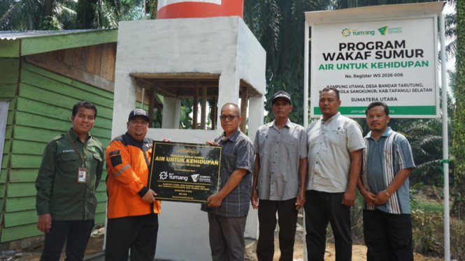 Dompet Dhuafa Waspada resmikan dua sumur di Kabupaten Tapsel.