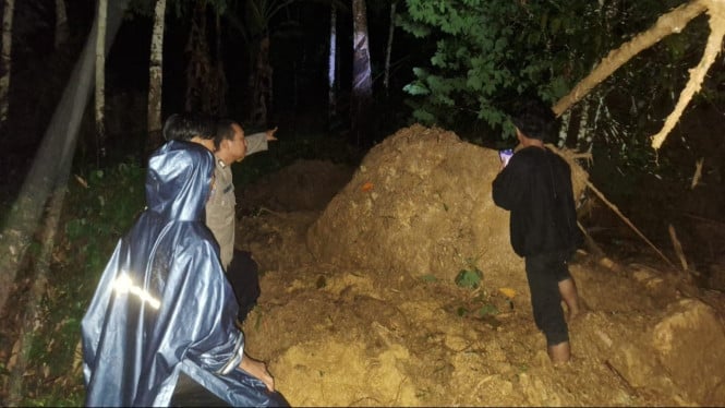 Lokasi Longsor di Kabupaten Tapsel.