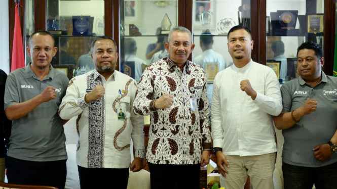 Pj Sekdaprov Sumut, Sulaiman Harahap bertemu dengan Ketua FWP, Syaifullah dan pengurus lainnya.