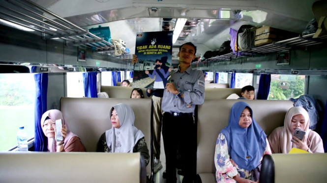 KAI Sumut Sosialisasikan Pencegahan Pelecehan Seksual di Kereta Api.