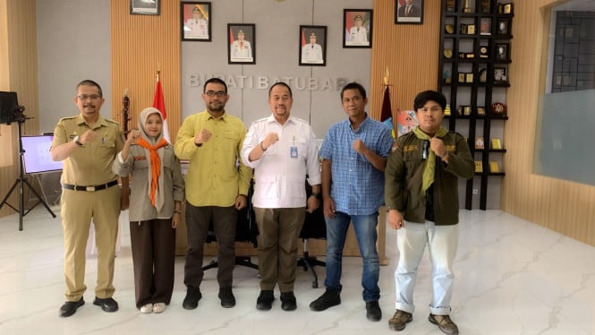 Yayasan NAFAS saat beraudiensi dengan Bupati Batu Bara, H. Baharuddin Siagian.