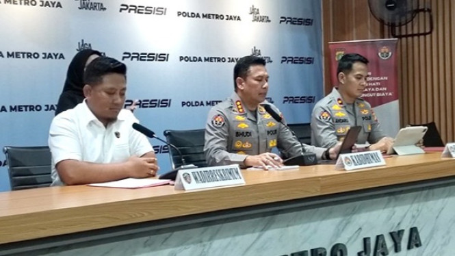 Kabid Humas Polda Metro Jaya, Komisaris Besar Polisi Budi Hermanto.