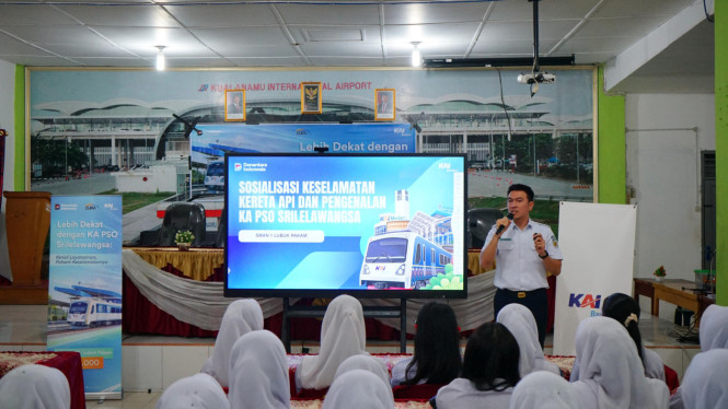 KAI Bandara Edukasi 150 Pelajar SMA Negeri 1 Lubuk Pakam, Kabupaten Deli Serdang.