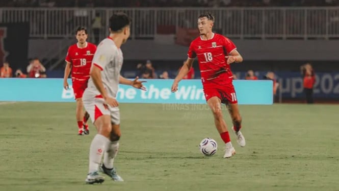 Laga Timnas Indonesia saat melawan Vietnam di Piala AFF 2026.
