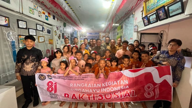 Imigrasi Sumut bersama jajaran menyalurkan bantuan ke Panti Asuhan jelang HUT Kemerdekaan ke-81.