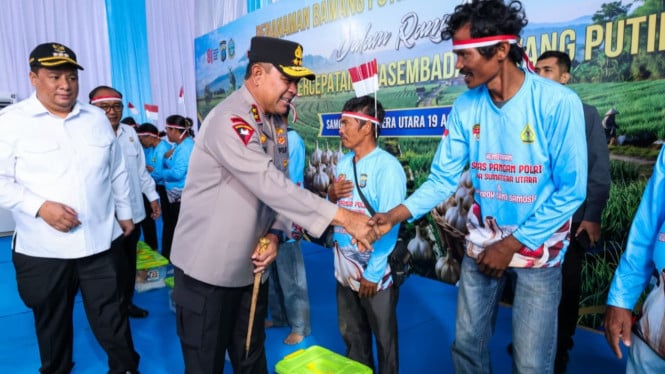 Kapolda Sumut, Irjen Pol. Whisnu Hermawan Februanto, di Kabupaten Samosir.