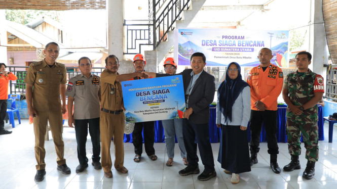 PLN UID Sumut dan BPBD Resmikan Desa Siaga Bencana Batu Mbelin, Kabupaten Deli Serdang.