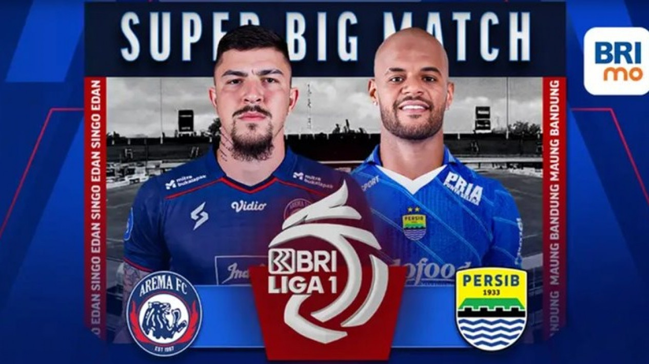Link Live Streaming Arema vs Persib Pertandingan BRI Liga 1 2023-24.