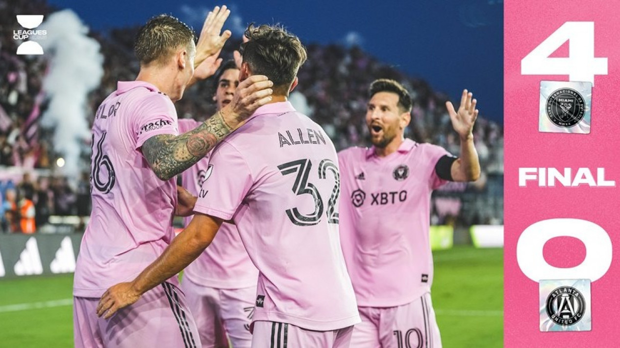Hasil Inter Miami vs Atlanta 4-0, Lionel Messi Catatkan Rekor Baru.