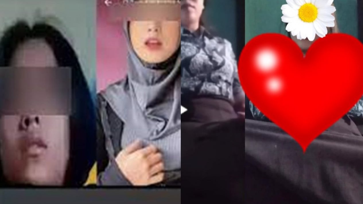 Tangkapan layar Video Shella Trenggalek pakai seragam batik viral.