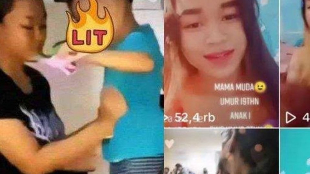 Video viral ibu dan anak baju biru