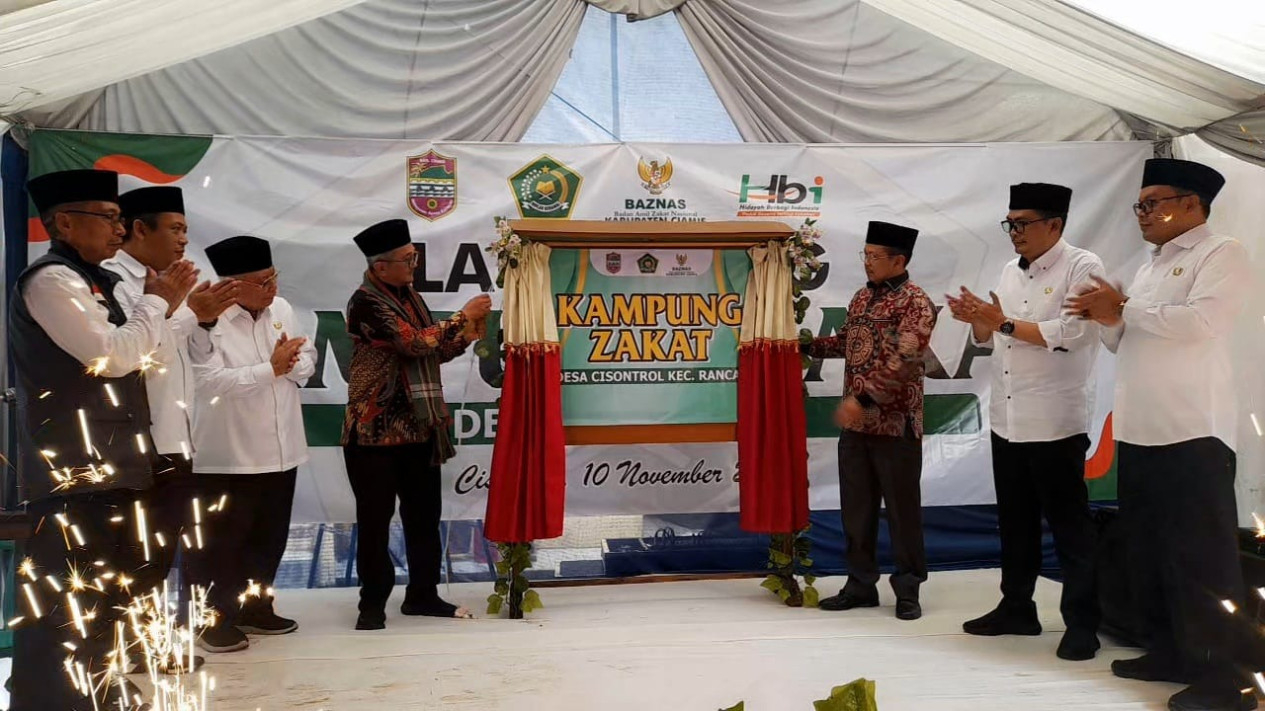 Baznas dan Kemenag Ciamis Resmikan Kampung Zakat di Desa Cisontrol.