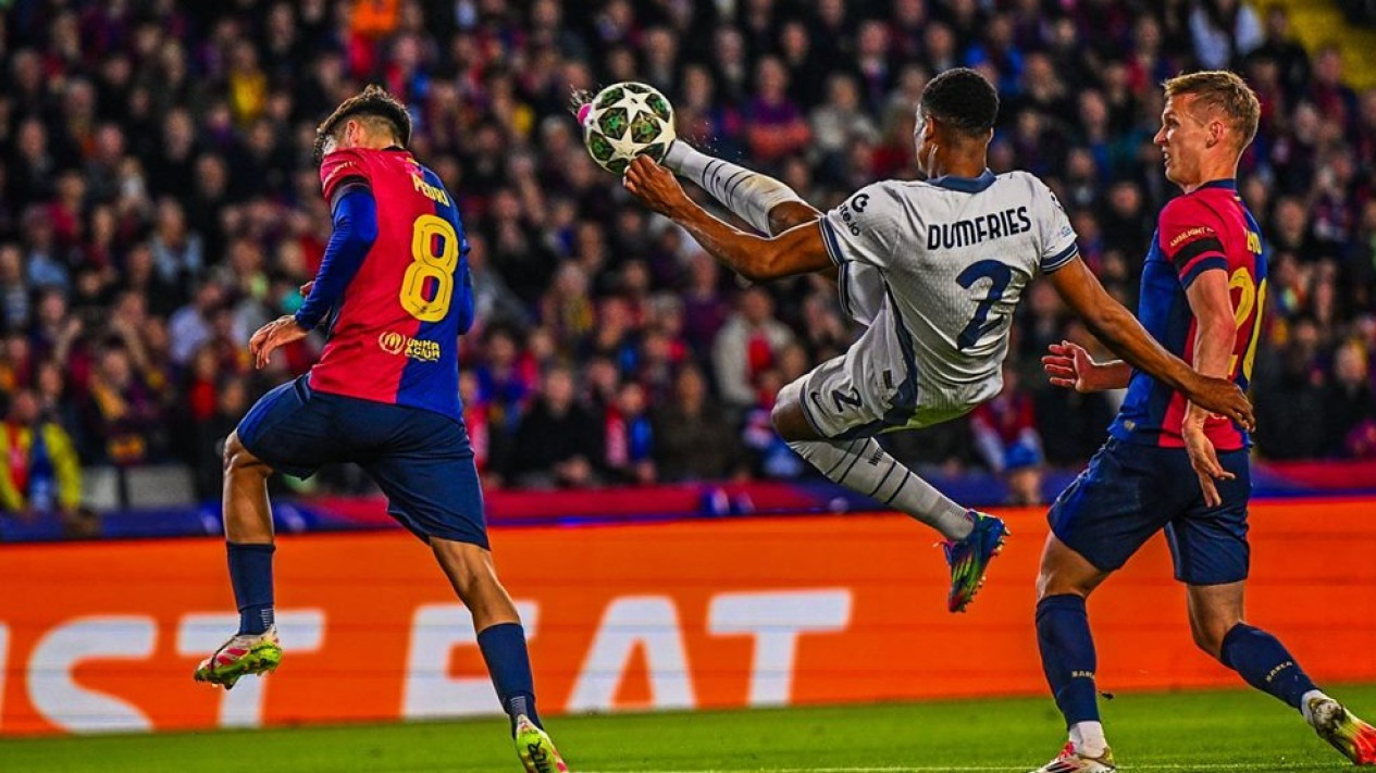 Drama 6 Gol! Barcelona vs Inter Milan Berakhir Imbang.