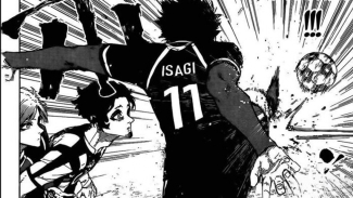 Isagi Yoichi potong umpan Ubers. Isagi Yoichi potong umpan Ubers.