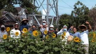 Pengunjung kebun Vania dan Galih - Seni Tani. Pengunjung kebun Vania dan Galih - Seni Tani.