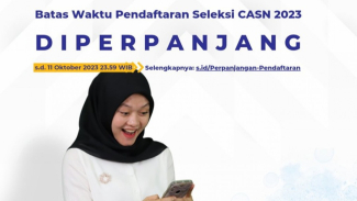 BKN Perpanjang Waktu Pendaftaran CASN dan PPPK Tahun 2023. BKN Perpanjang Waktu Pendaftaran CASN dan PPPK Tahun 2023.