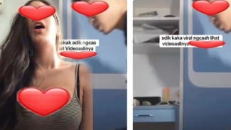 Tangkapan layar video adik kakak 17 menit viral di medsos. Tangkapan layar video adik kakak 17 menit viral di medsos.