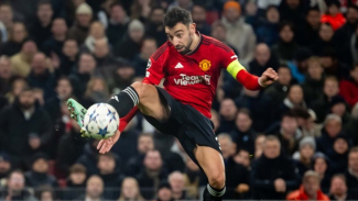 Aksi Bruno Fernandes saat Man United vs Copenhagen - Liga Champions. Aksi Bruno Fernandes saat Man United vs Copenhagen - Liga Champions.