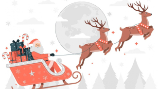 Ilustrasi Sinterklas atau Santa Claus Ilustrasi Sinterklas atau Santa Claus