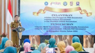 Arahan Bupati Ciamis dalam pelantikan TP PKK, Forikan dan PAAREDI. Arahan Bupati Ciamis dalam pelantikan TP PKK, Forikan dan PAAREDI.