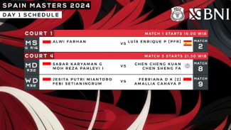 Jadwal Spain Master 2024 hari pertama. Jadwal Spain Master 2024 hari pertama.