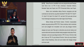 Hakim MK Enny Nurbaningsih membacakan putusan Sidang MK Hakim MK Enny Nurbaningsih membacakan putusan Sidang MK