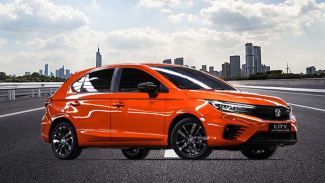 Tampilan eksterior Honda City RS. Tampilan eksterior Honda City RS.