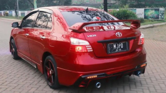 Eksterior belakang Toyota Vios Gen-2.