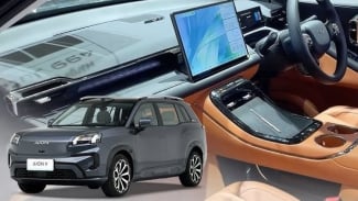 Interior AION V, mobil listrik harga Rp500 jutaan. Interior AION V, mobil listrik harga Rp500 jutaan.