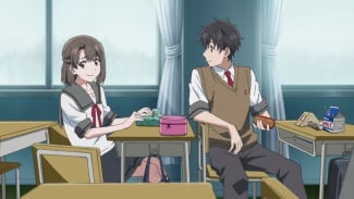 Sinopsis Film Anime Kimi wa Kanata, Mio Sulit Mengungkapkan Perasaannya