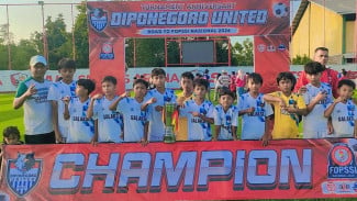 100 Hari Terbentuk, Tim Galaksi Sidowangi Rebut Podium Juara di Turnamen Diponegoro United