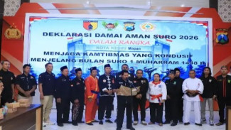 Polres Kediri dan Perguruan Silat Gelar Deklarasi Damai Aman Suro 2026