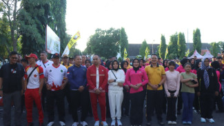 Sambut Hari Bhayangkara ke-80, Polres Situbondo Gelar Olahraga Bersama Forkopimda