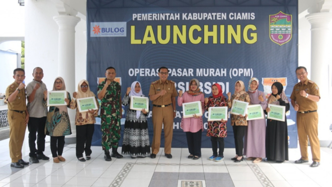 Launching Operasi Pasar Murah (OPM) Bersubsidi Pemkab Ciamis.