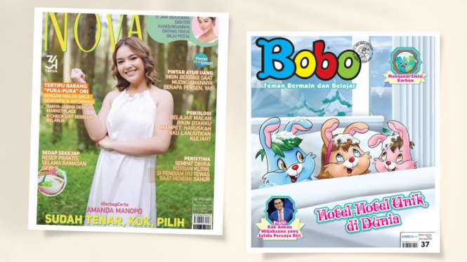 Tabloid Nova dan Majalah Bobo