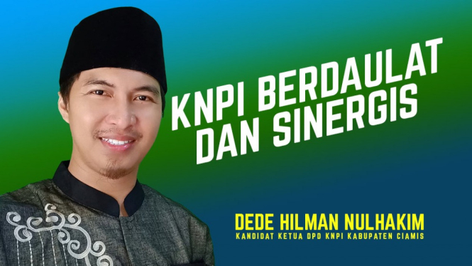 Dede Hilman Nulhakim kandidat ketua KNPI Kabupaten Ciamis.