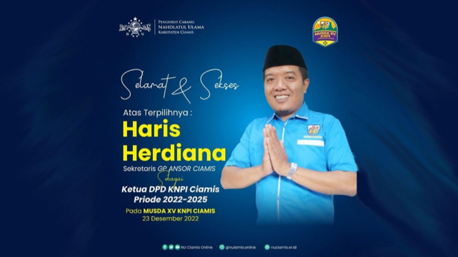 Haris Herdiana Formateur Ketua terpilih pada Musda KNPI Ciamis.