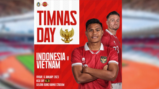 Flyer Timnasday Indonesia vs Vietnam.