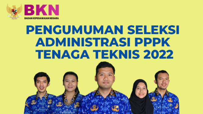 Pengumuman Seleksi Administrasi PPPK Tenaga Teknis 2022.