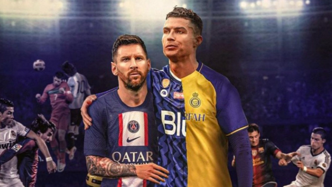Demi Nonton Messi vs Ronaldo Miliarder Saudi Ini Bayar Rp39,2 M.